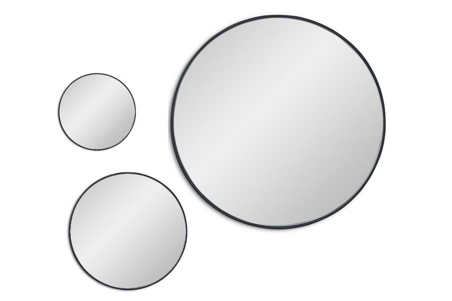 Зеркала - изображение №3 "Сет из 3-х зеркал Mars Black"  на www.Angstrem-mebel.ru